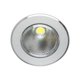 Spot LED Încastrabil, 5W, Metal, Argintiu