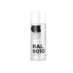 Spray Vopsea Cosmos Lac, RAL 9010 Pure White, 400ml