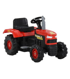 Tractor Pentru Copii cu Pedale, Roșu și Negru